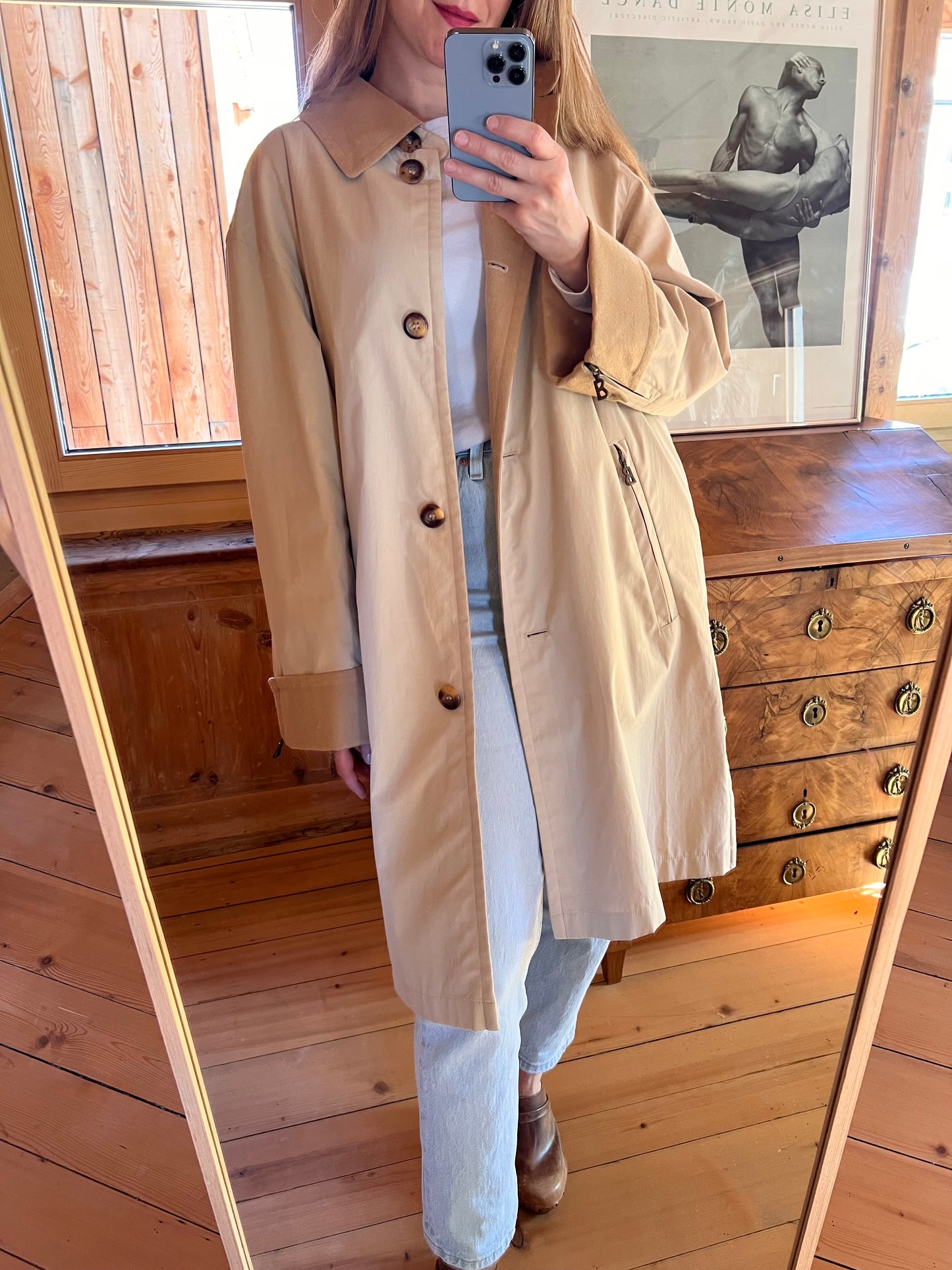 Vtg Bogner Trench Coat
