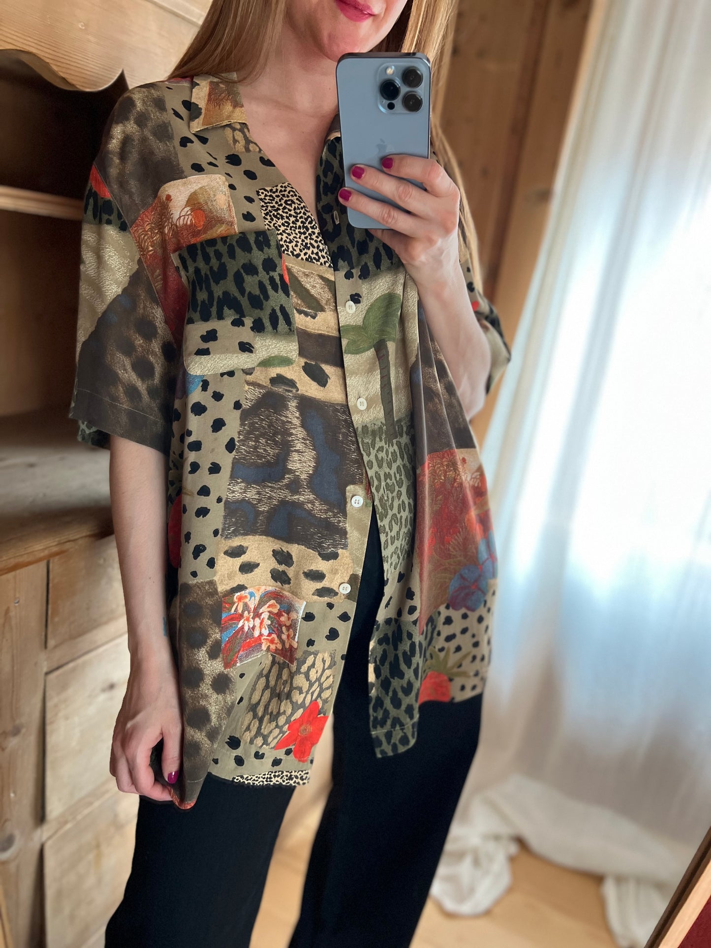 Vtg Viscose Shirt