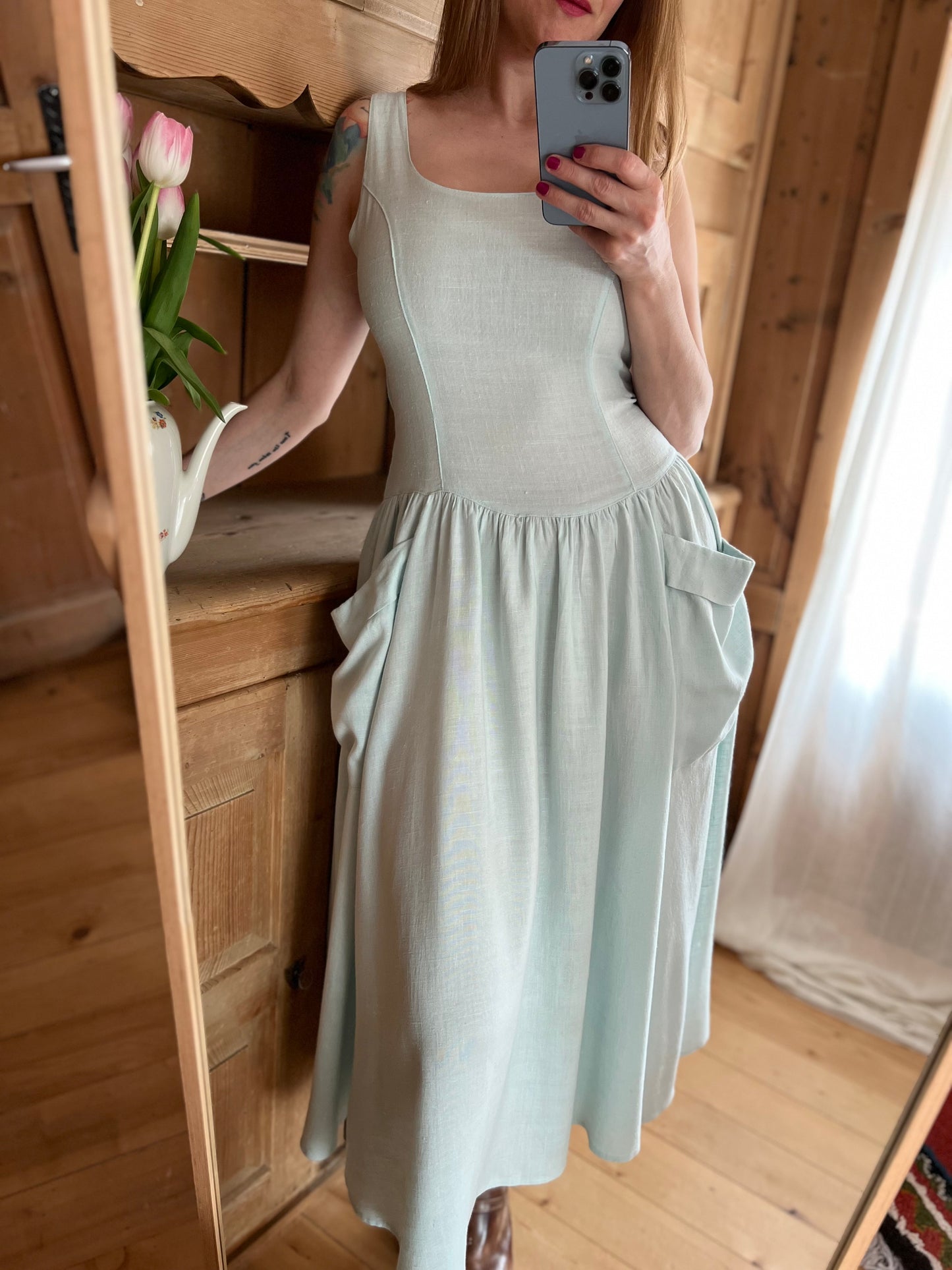 Vtg Mint Dress