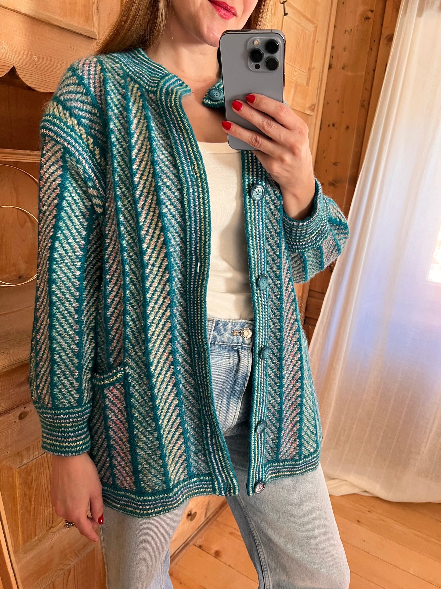 Reversible Wool Cardigan