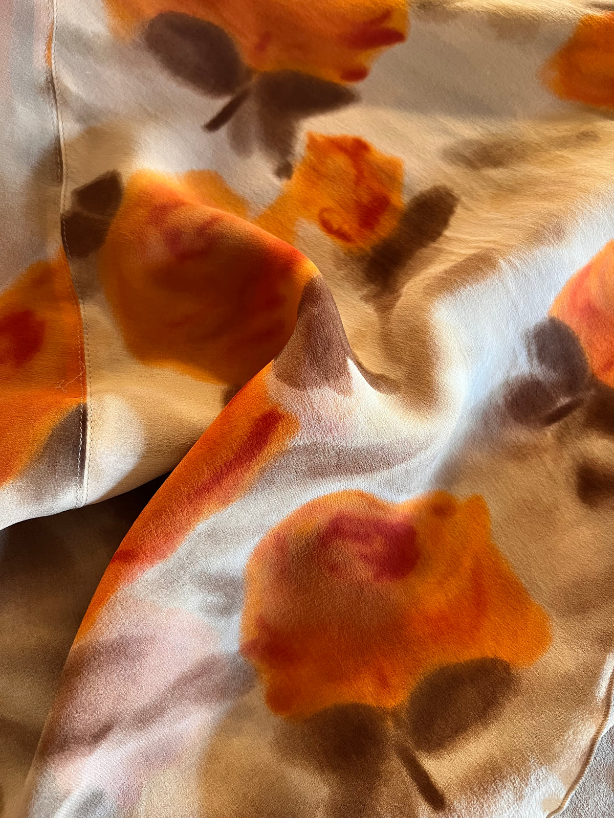 Asymmetric Silk Skirt