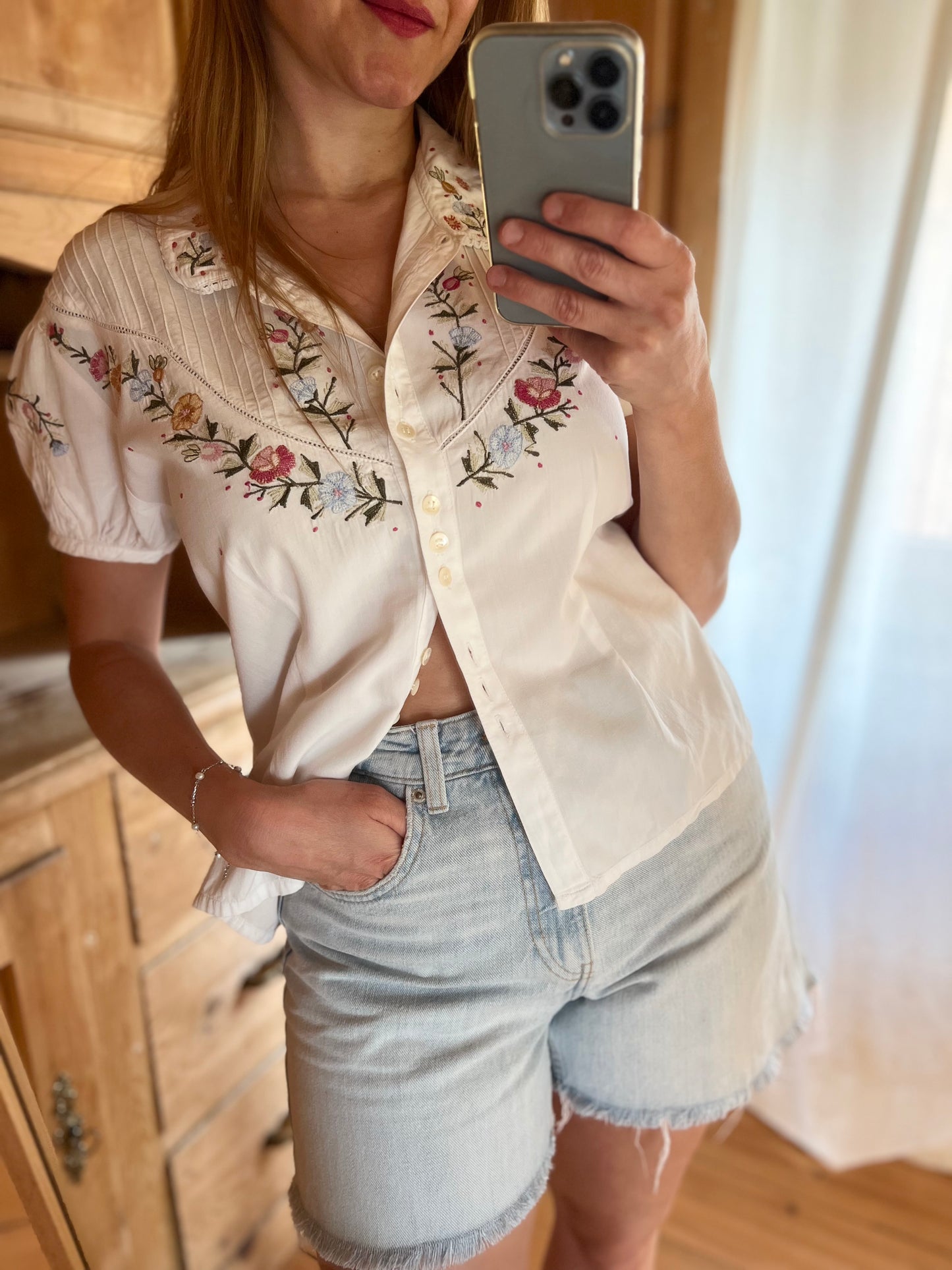Embroidered Vintage Blouse