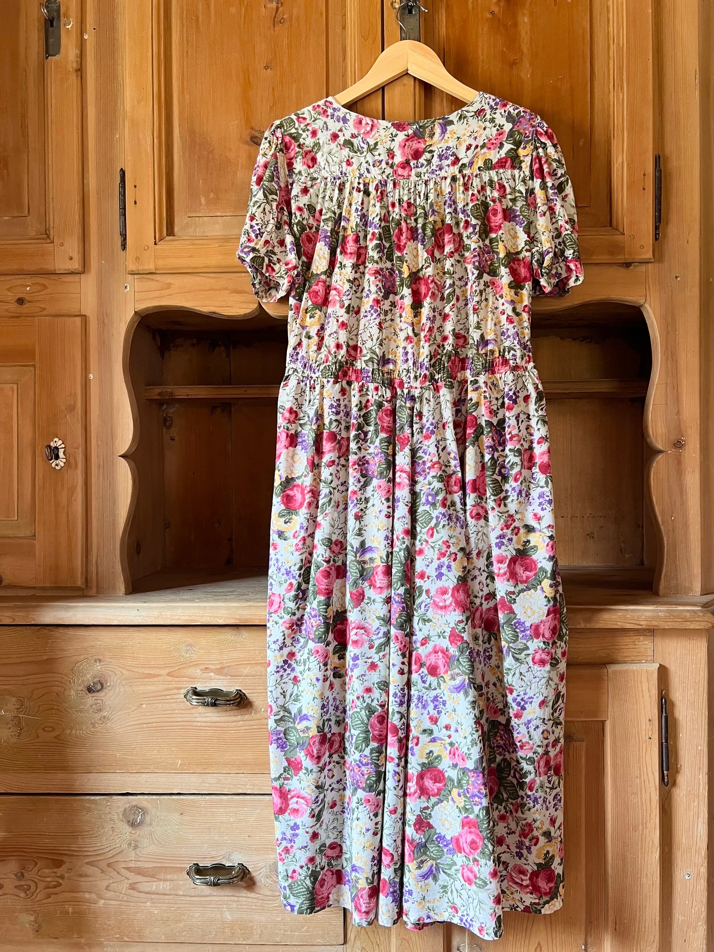 Vtg Floral Dress