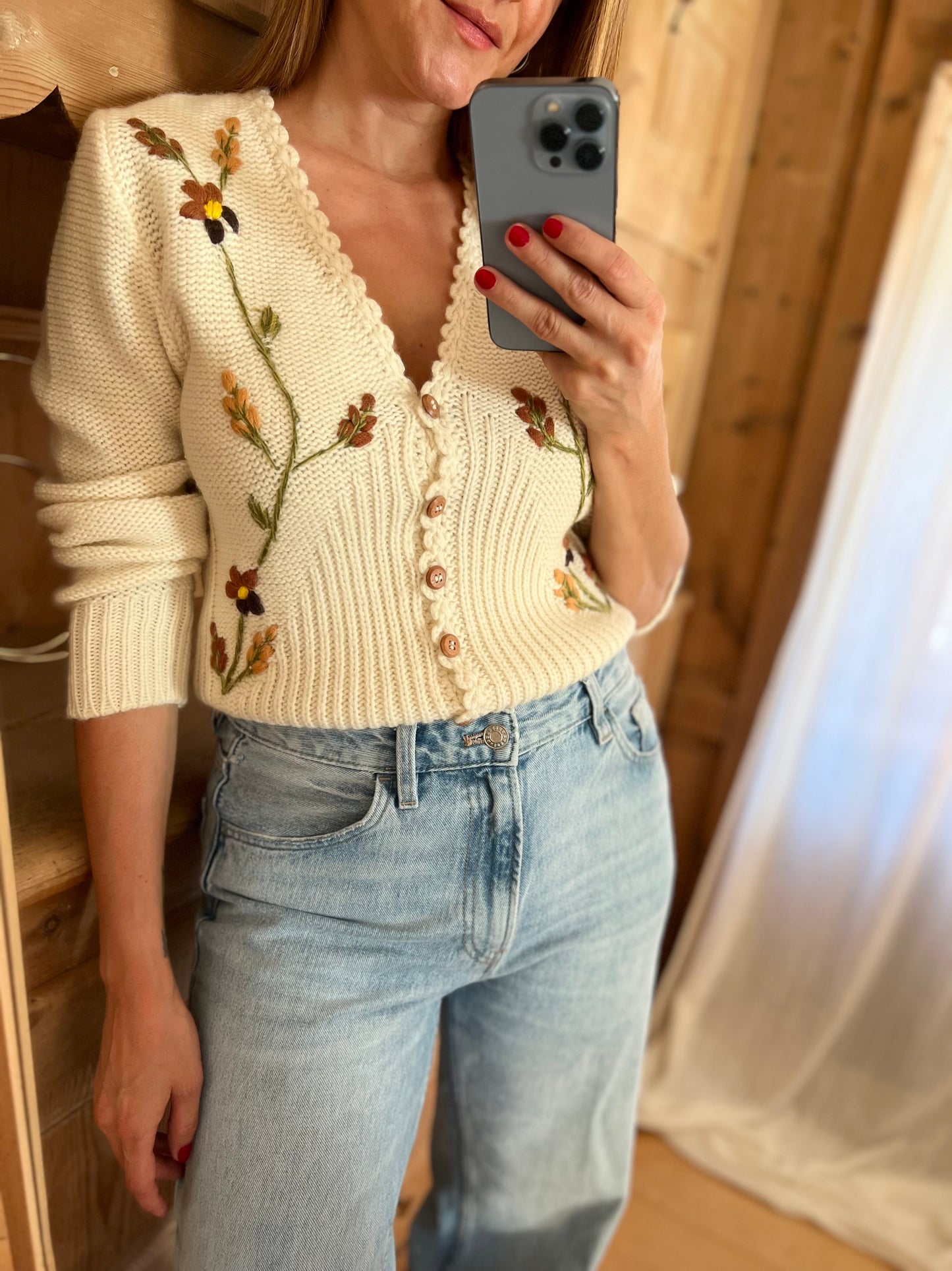 Embroidered Cardigan