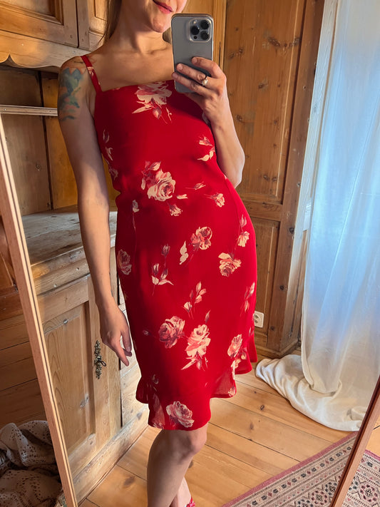 Midi Red Dress