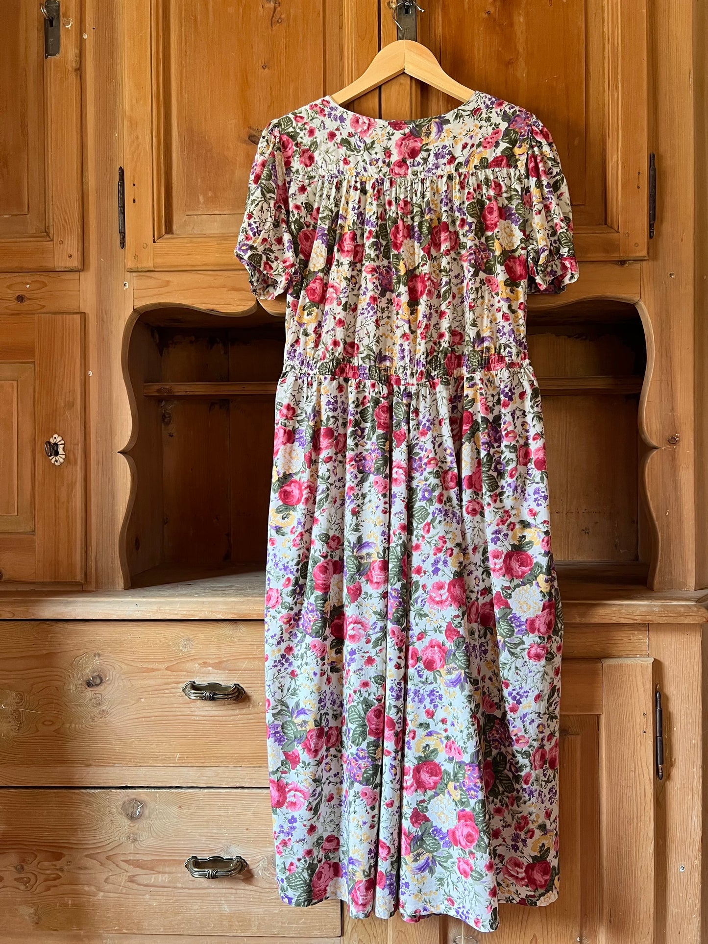 Vtg Floral Dress