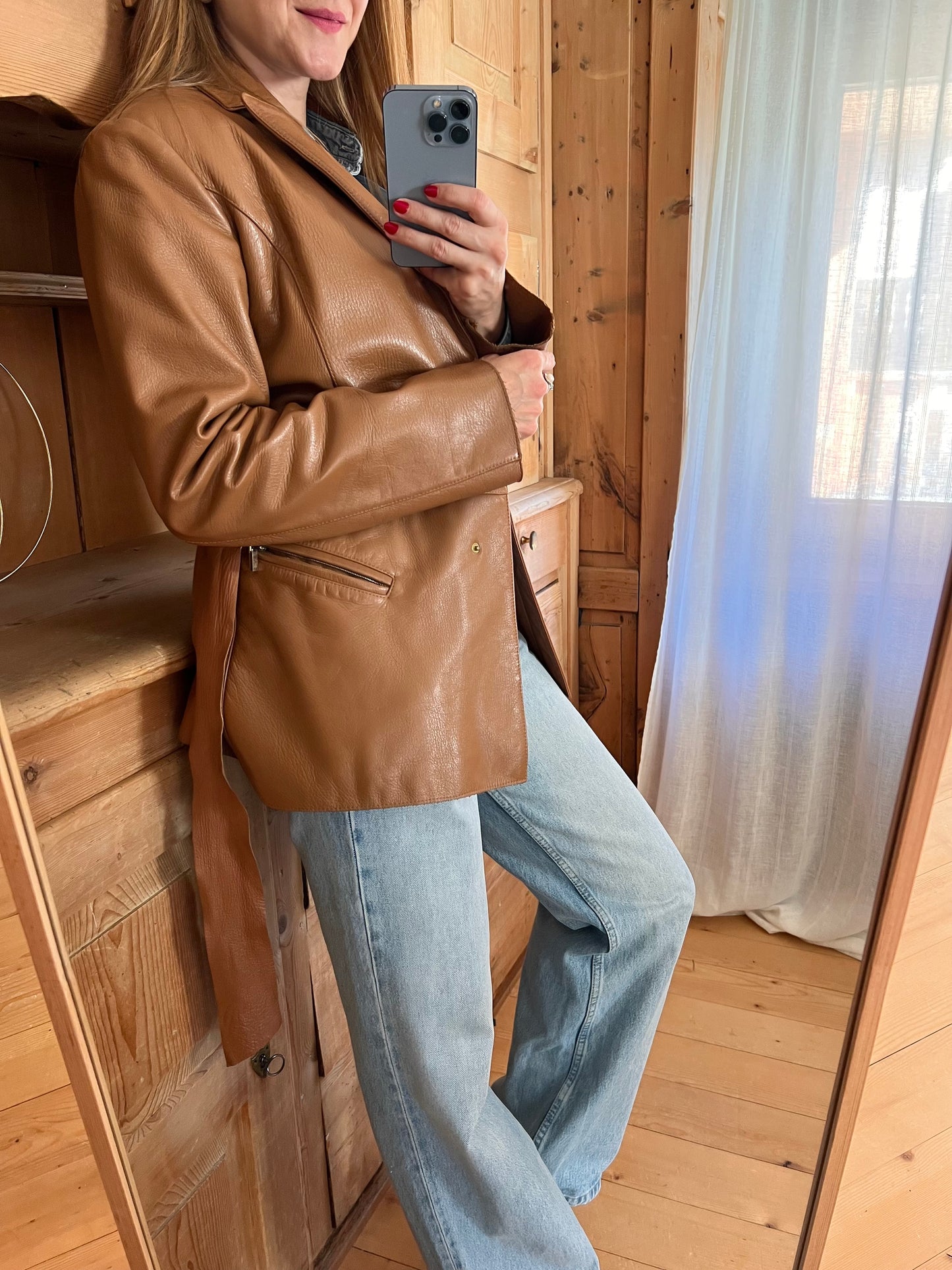 Camel Leather Jacket