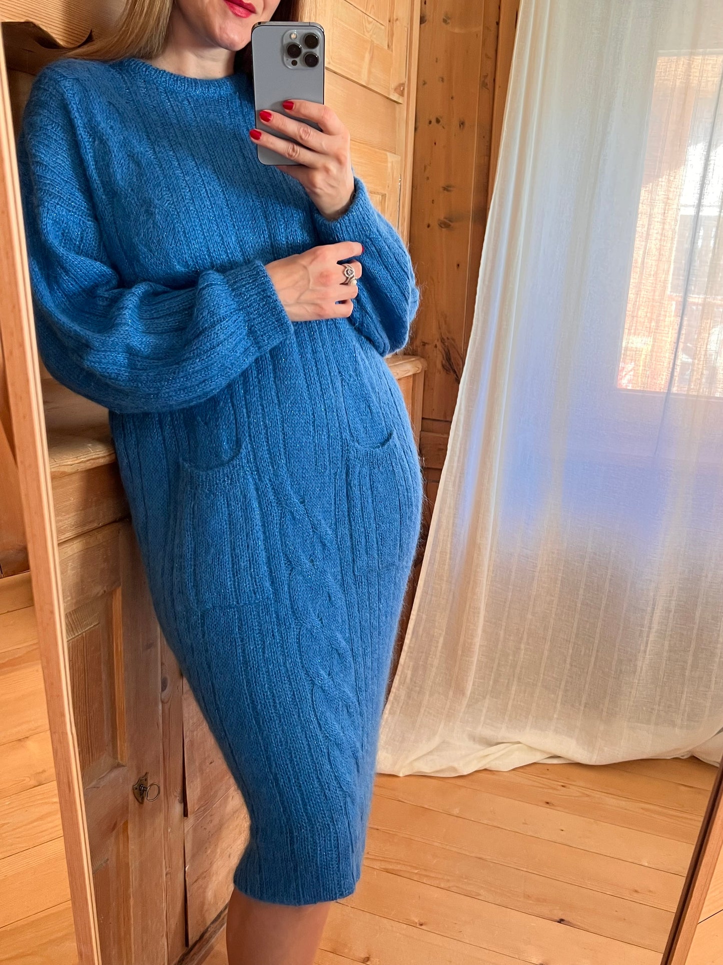 Royal Blue Knit Dress