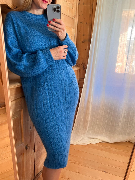 Royal Blue Knit Dress