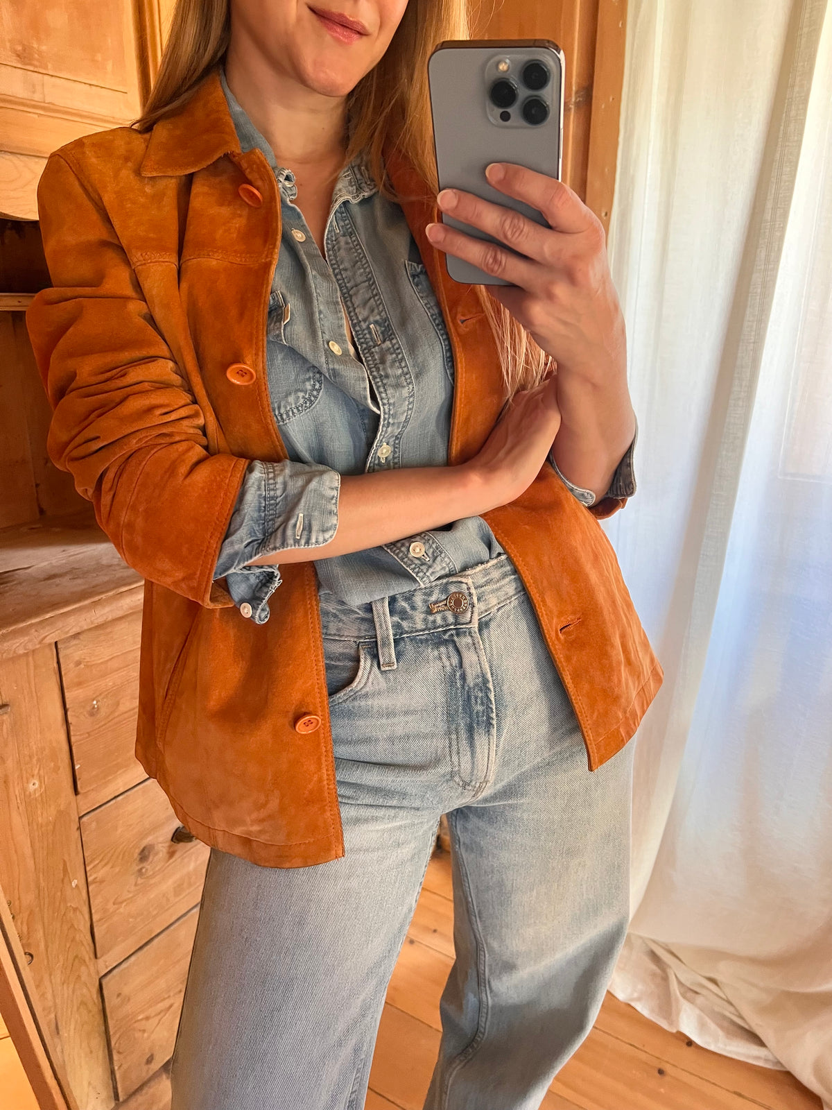 Vintage Suede Leather Jacket
