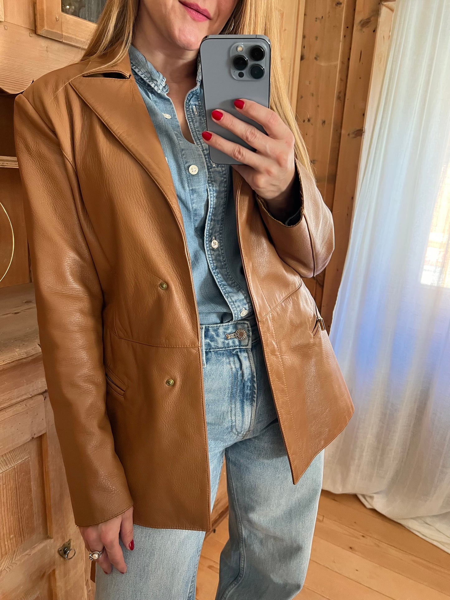 Camel Leather Jacket