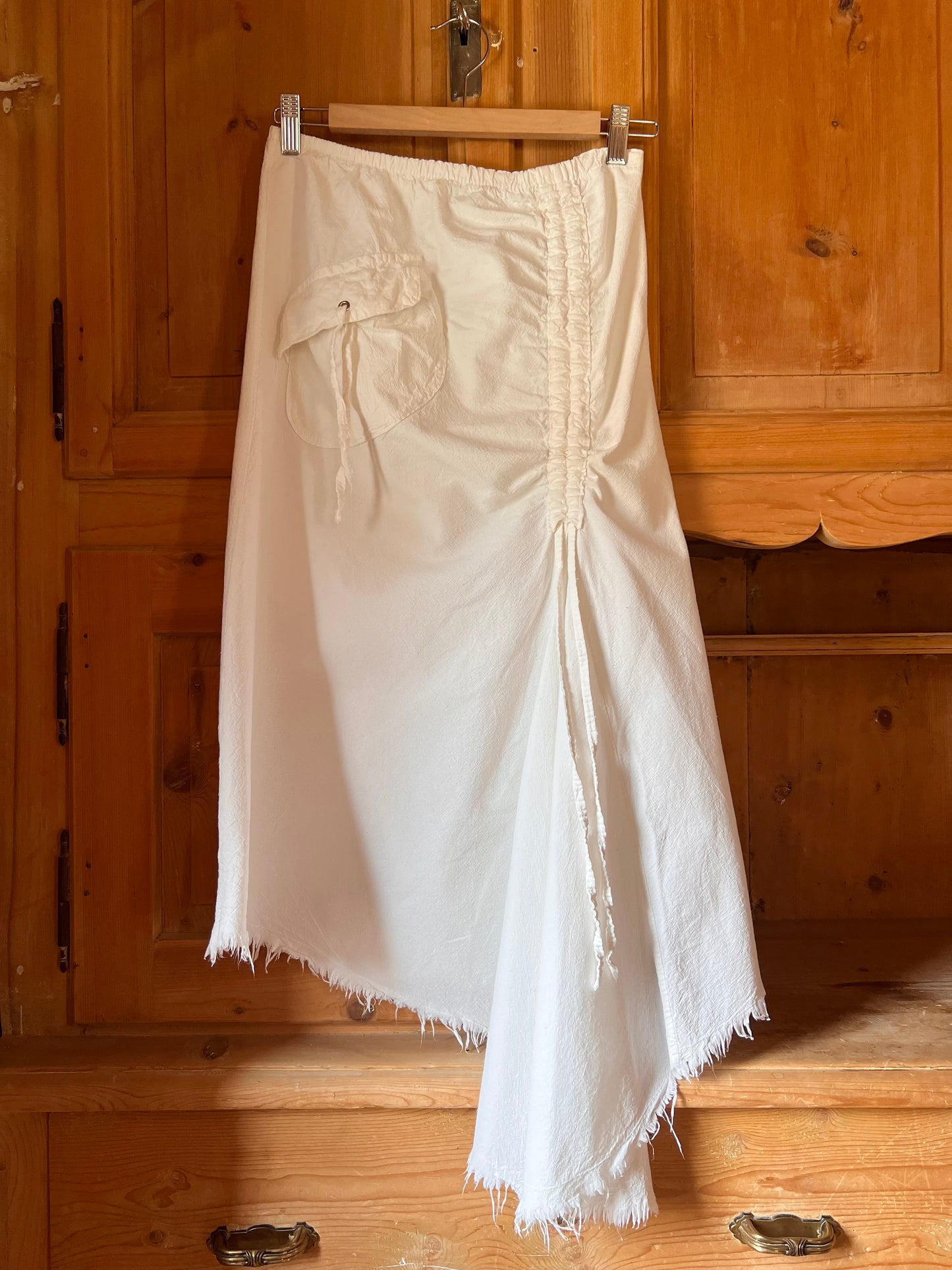 Cotton Midi Skirt