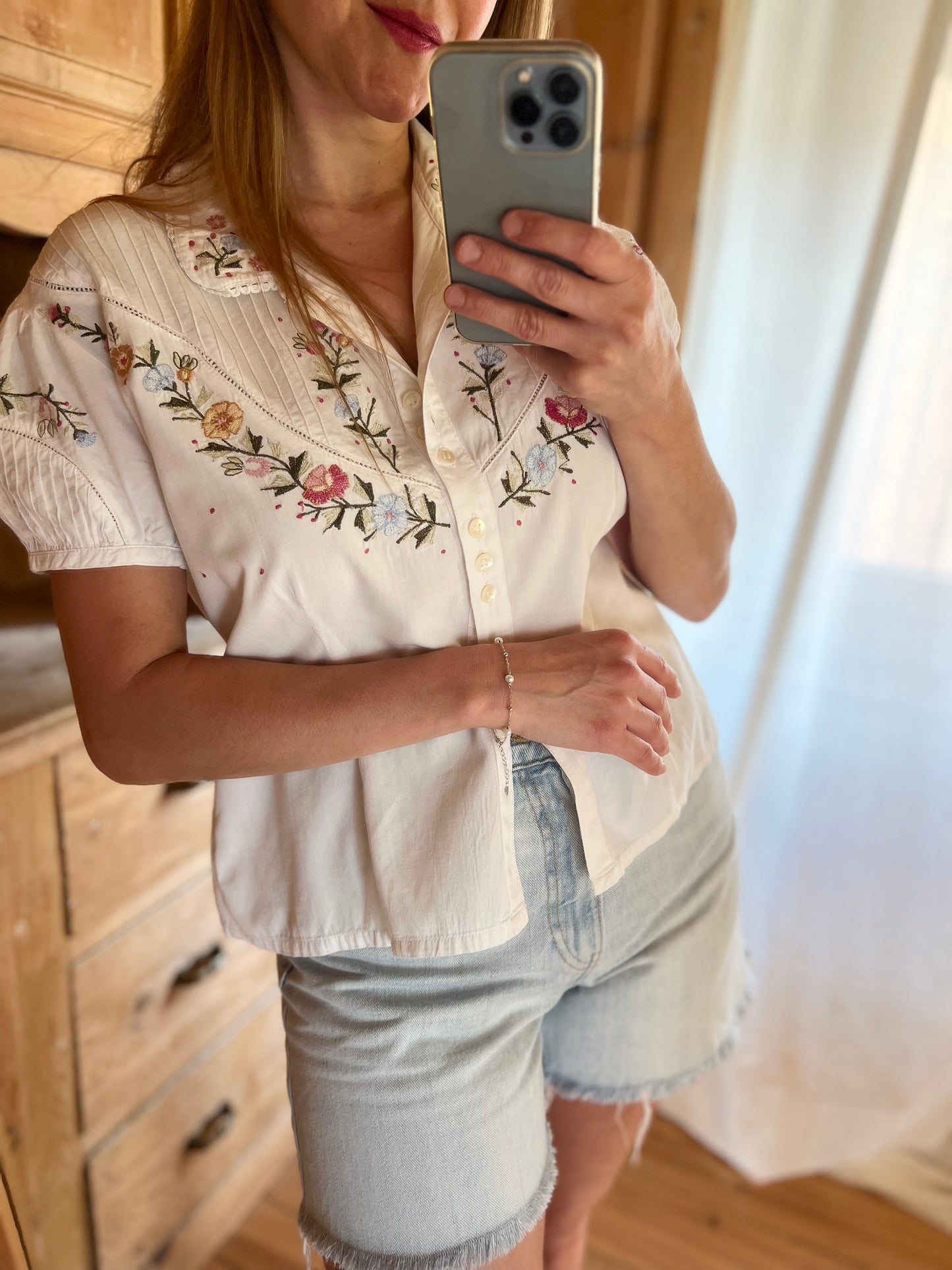 Embroidered Vintage Blouse