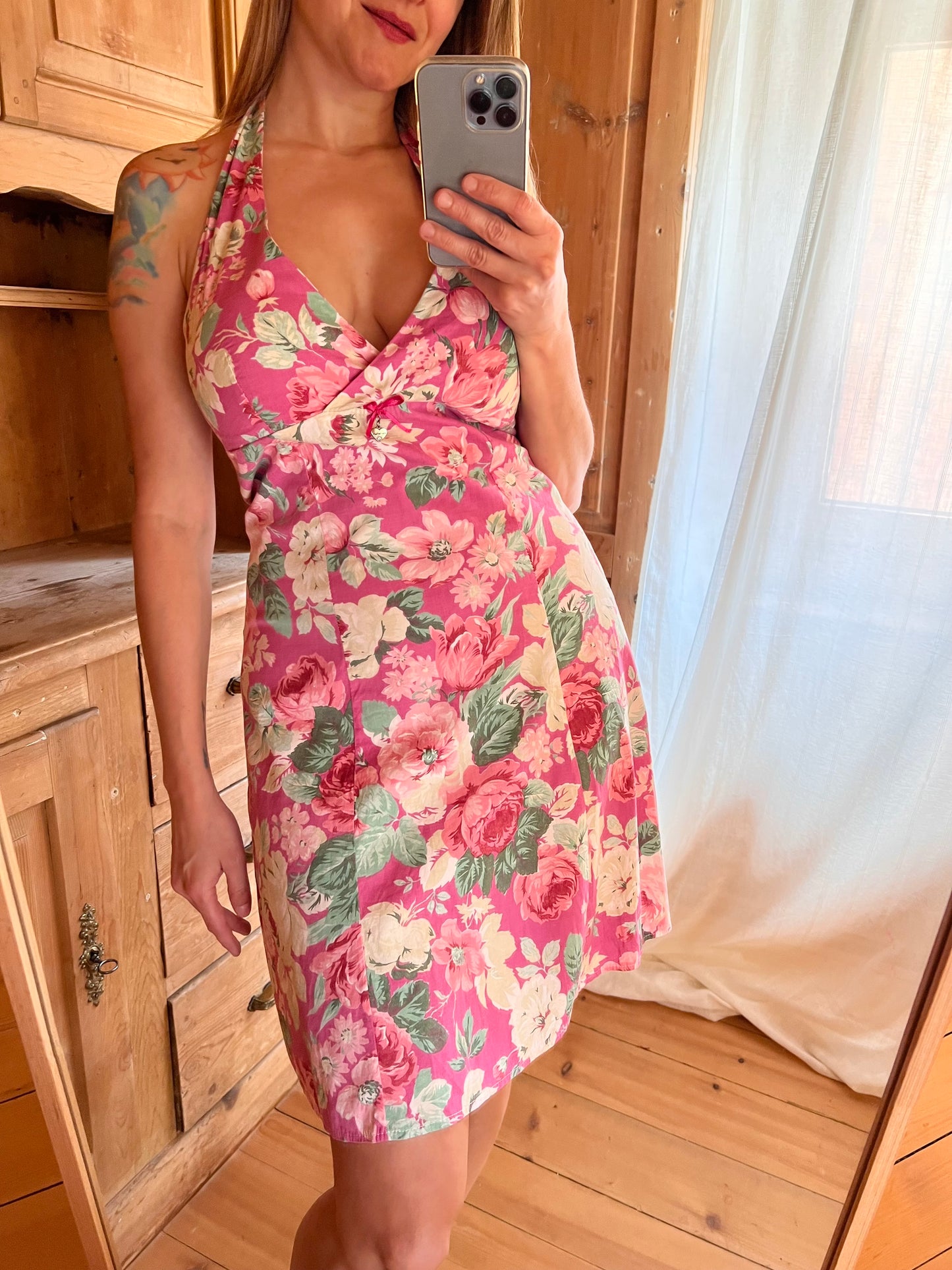 Vtg Halter Dress