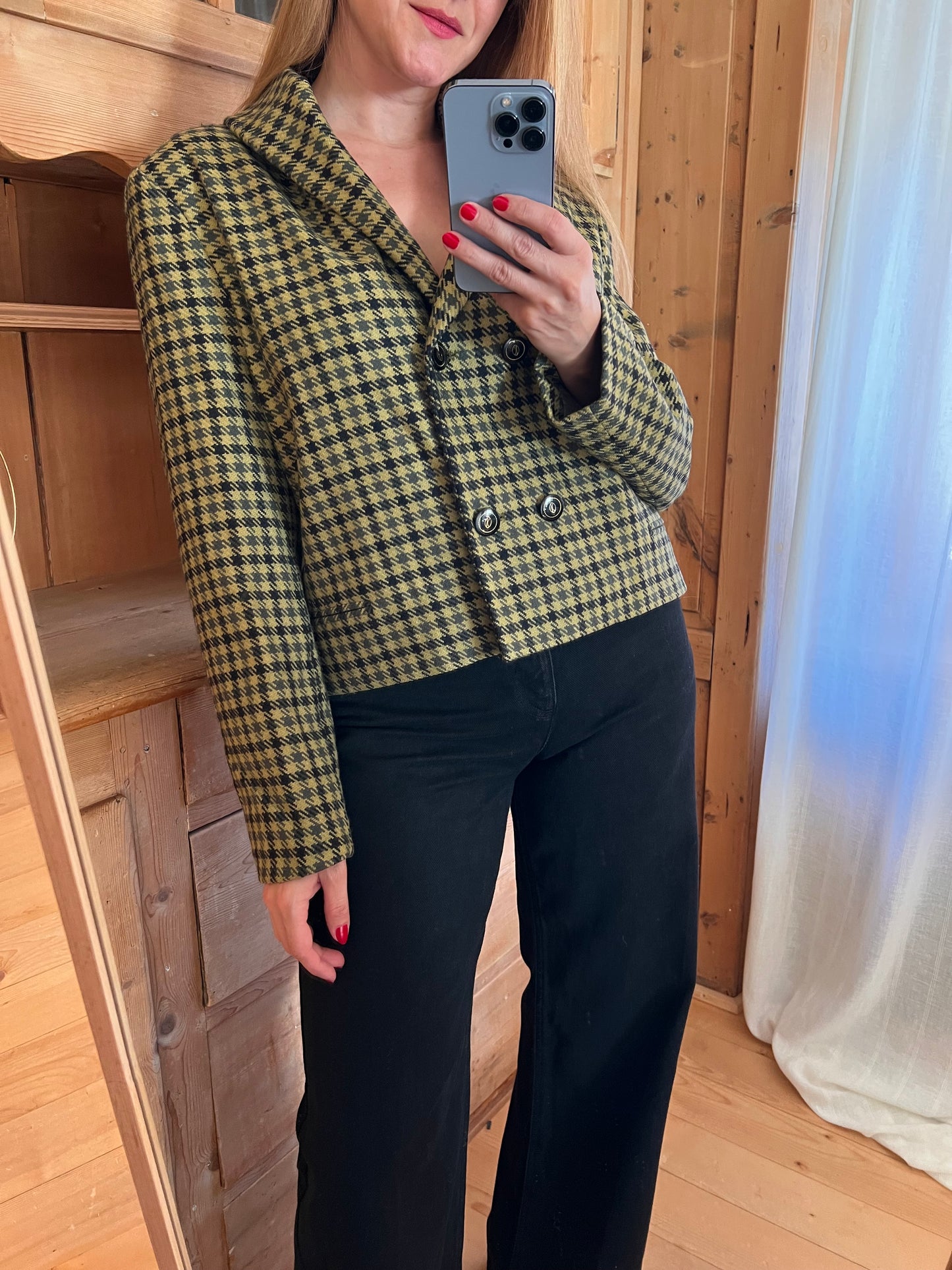 Genny Crop Wool Blazer