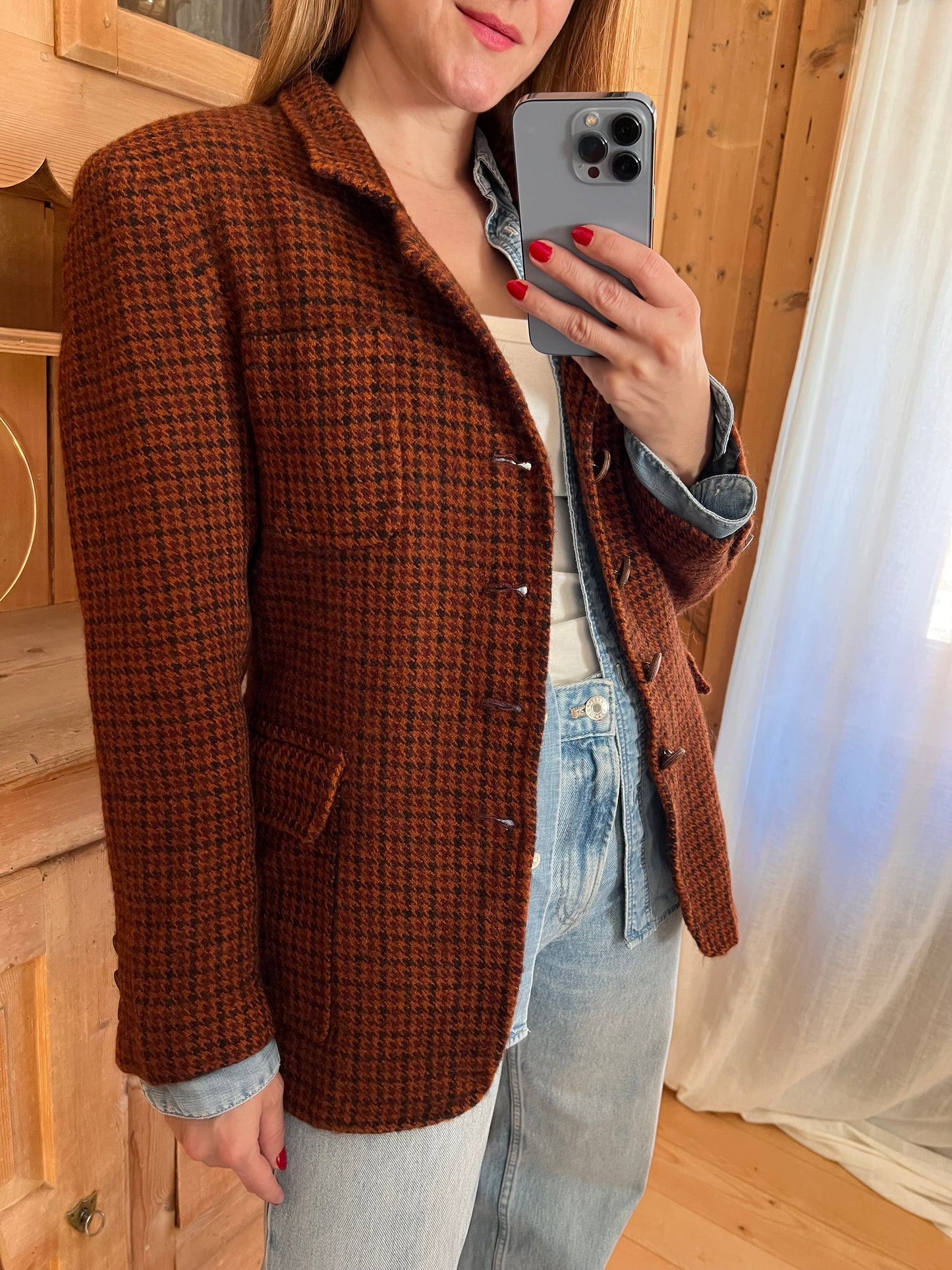 Checked Wool Blazer