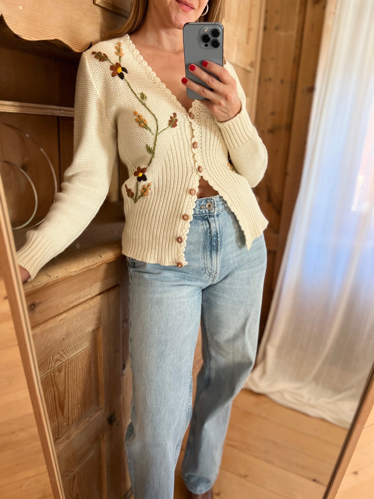 Embroidered Cardigan