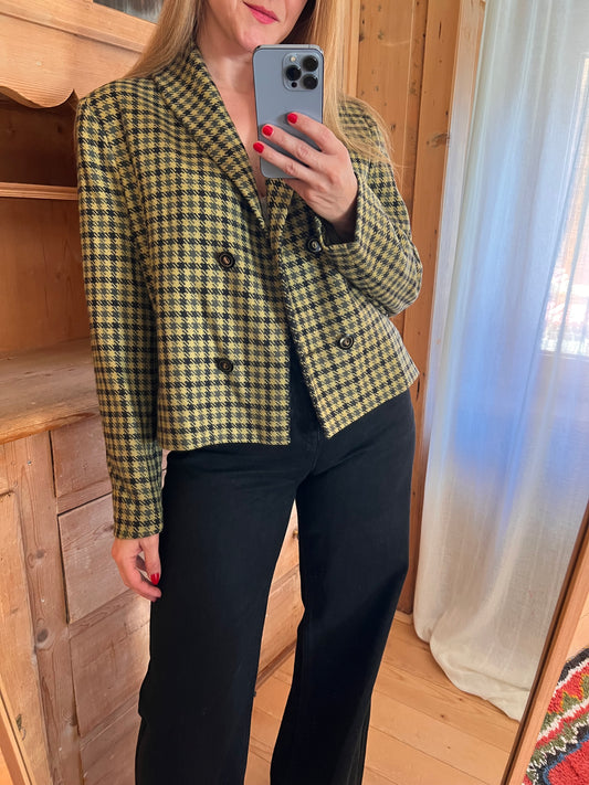 Genny Crop Wool Blazer