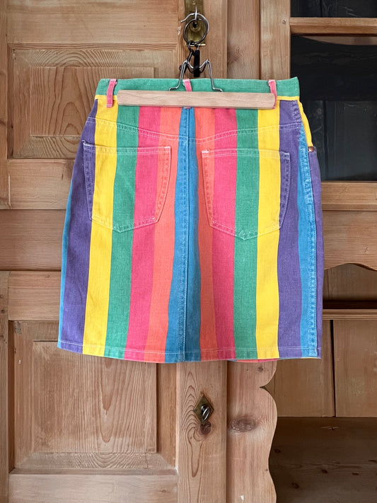 Colorful Denim Skirt