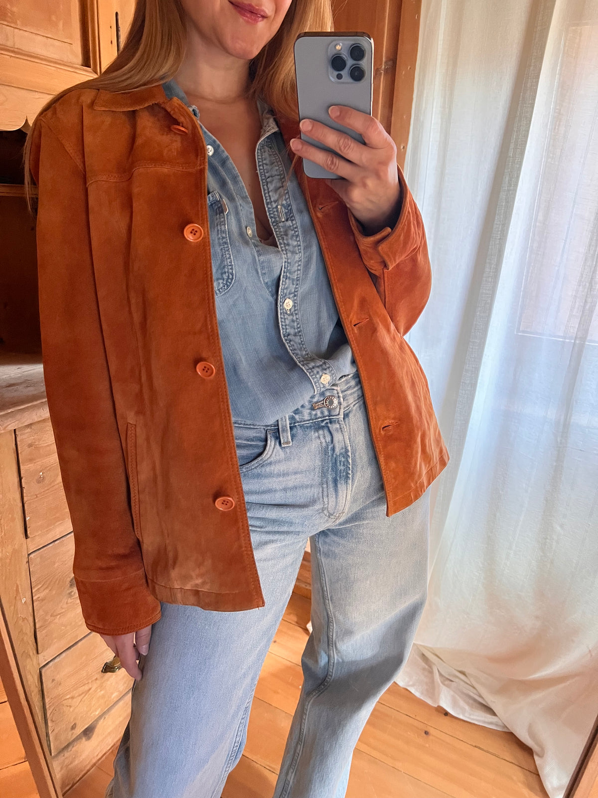 Vintage Suede Leather Jacket