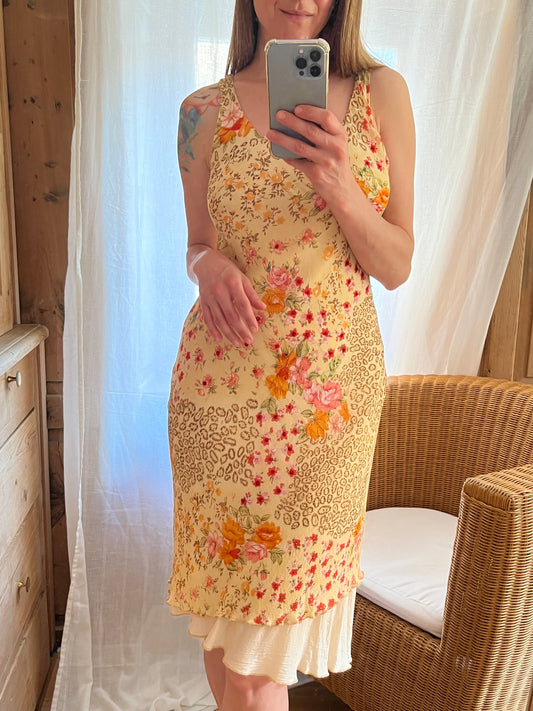 Midi Vintage Viscose Dress