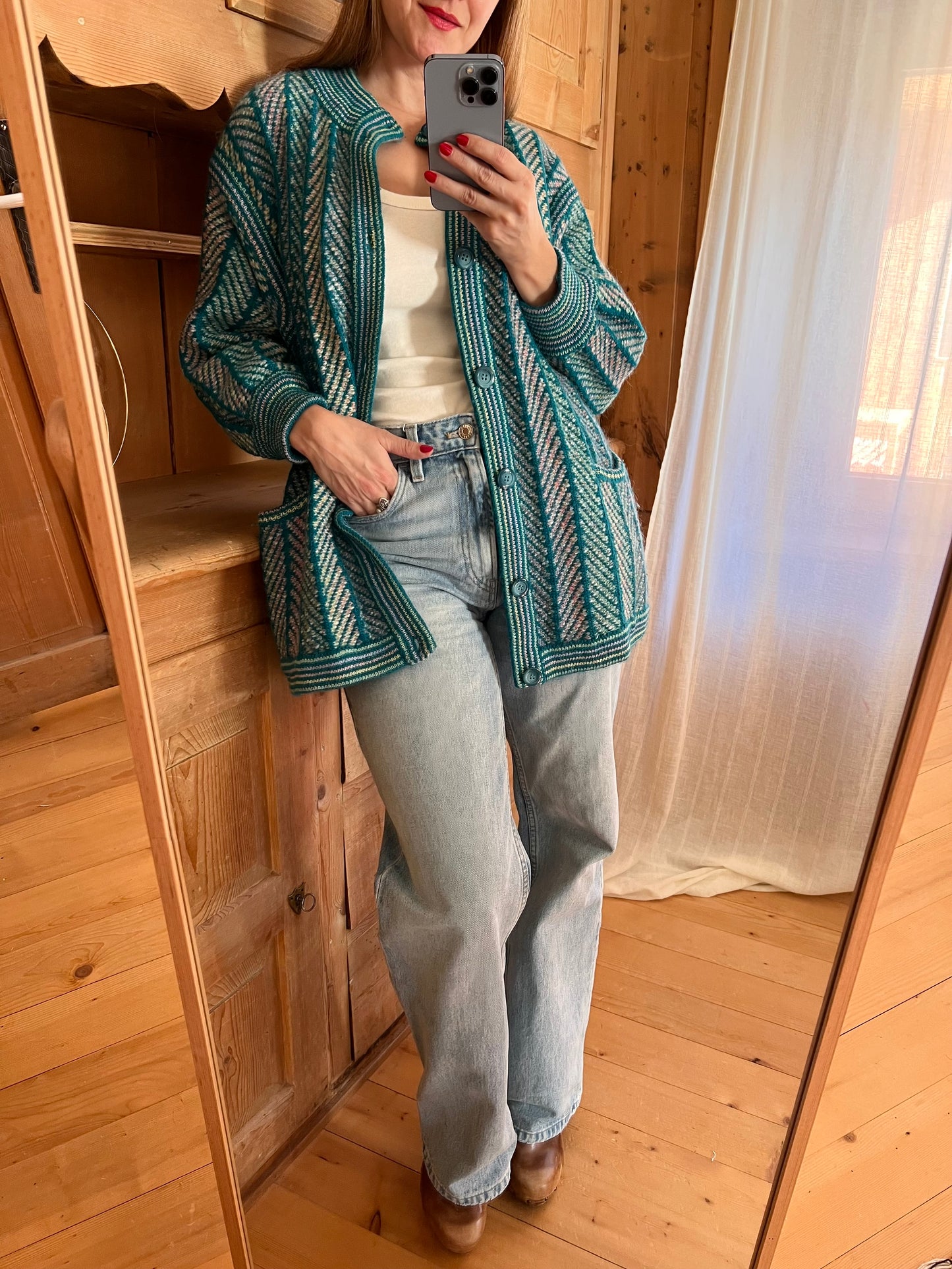 Reversible Wool Cardigan