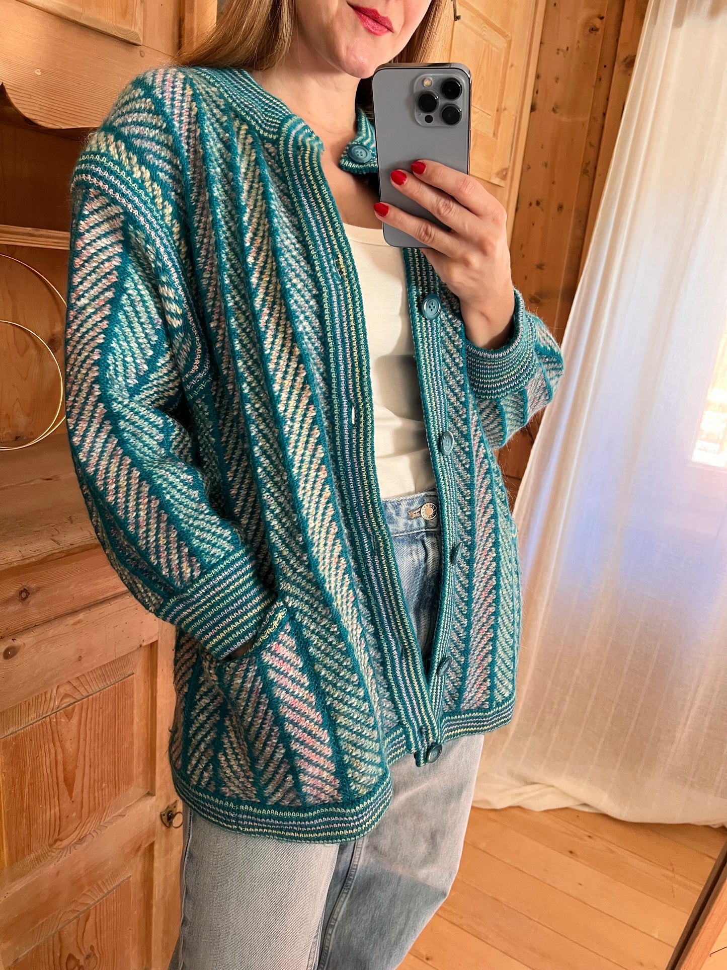 Reversible Wool Cardigan