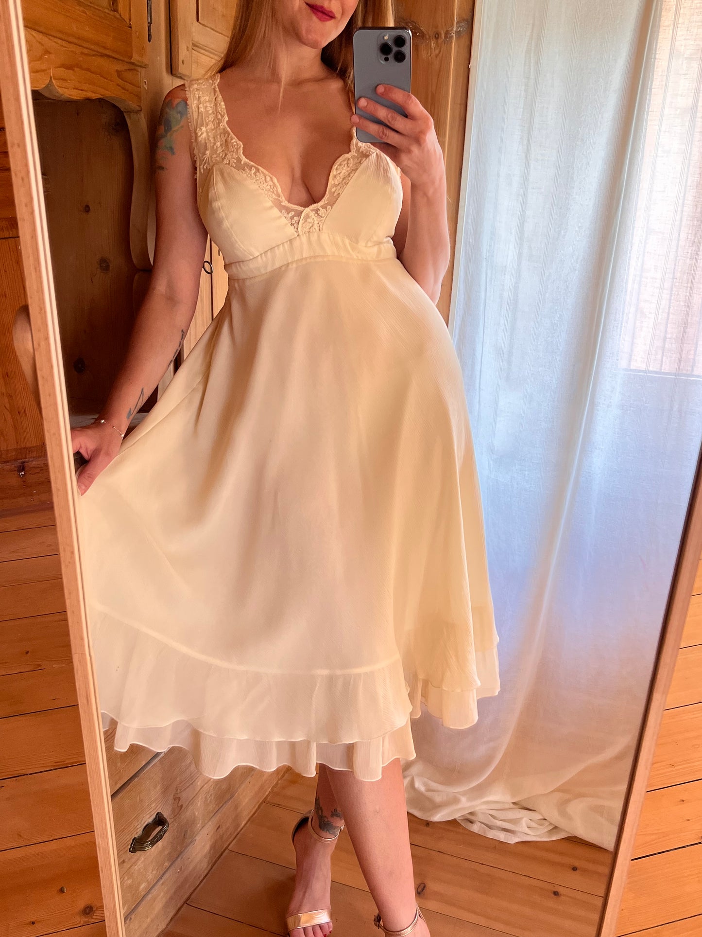 Ivory Silk Dress