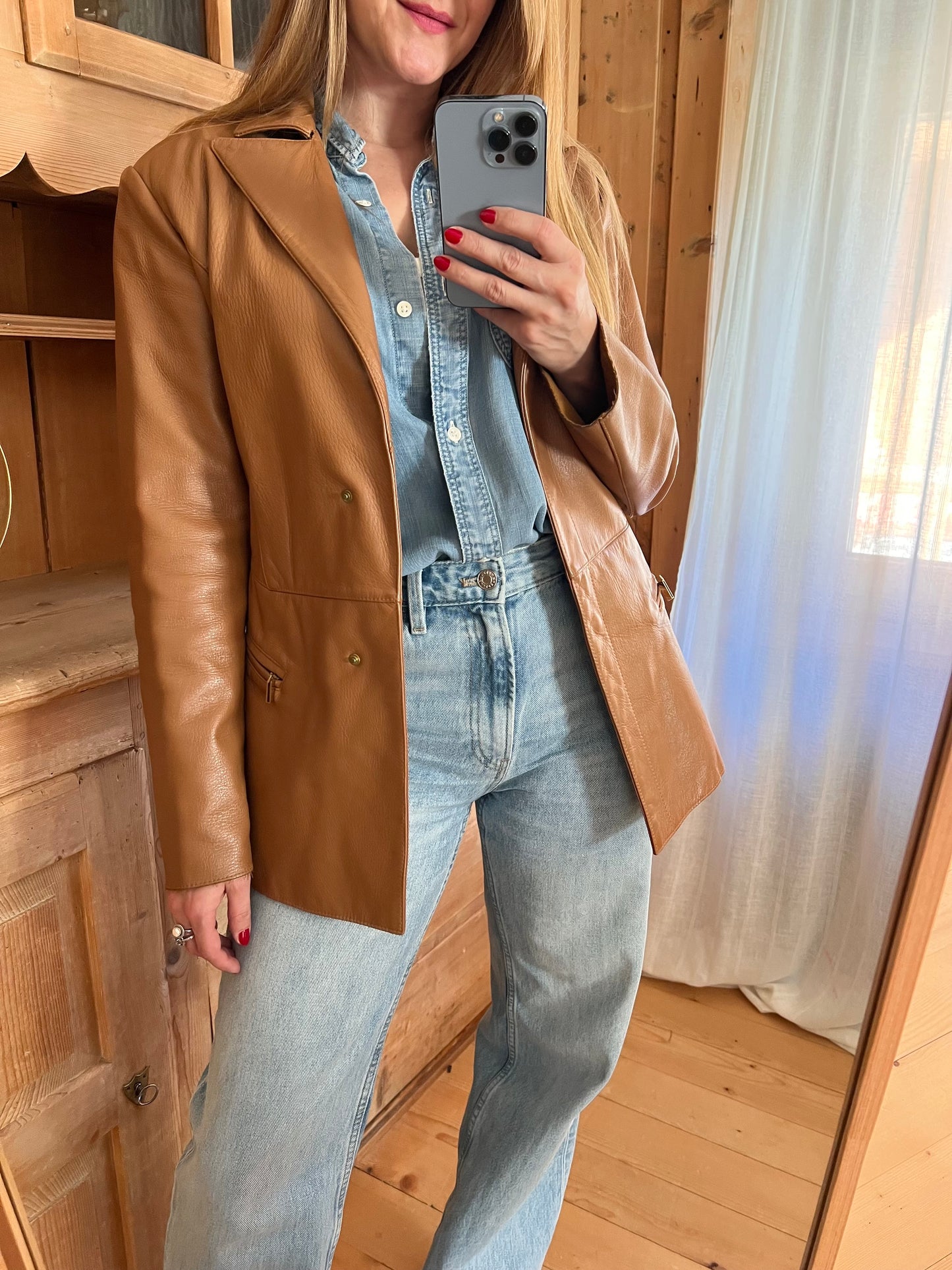 Camel Leather Jacket