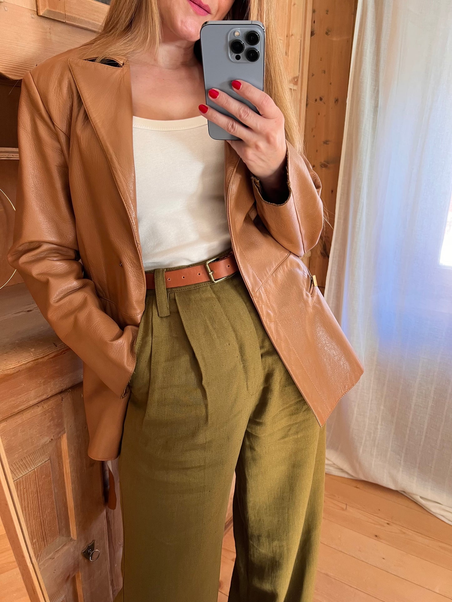 Camel Leather Jacket