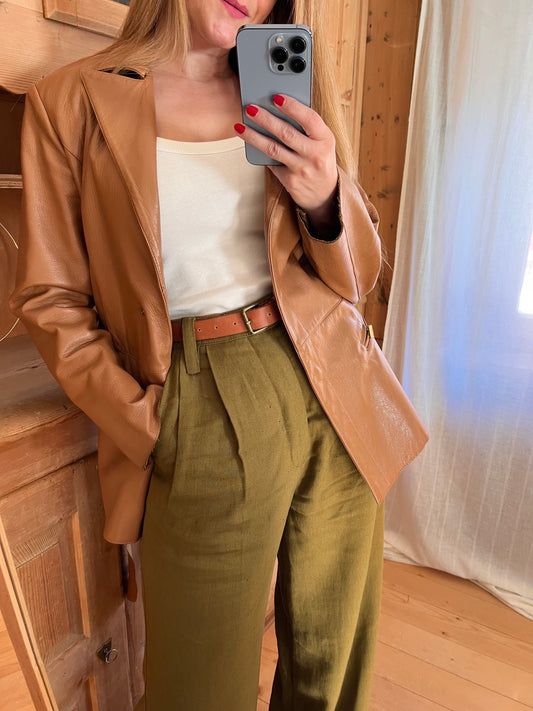 Camel Leather Jacket