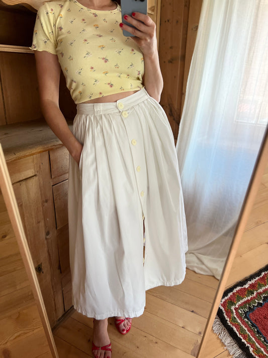 Vtg Cotton Skirt