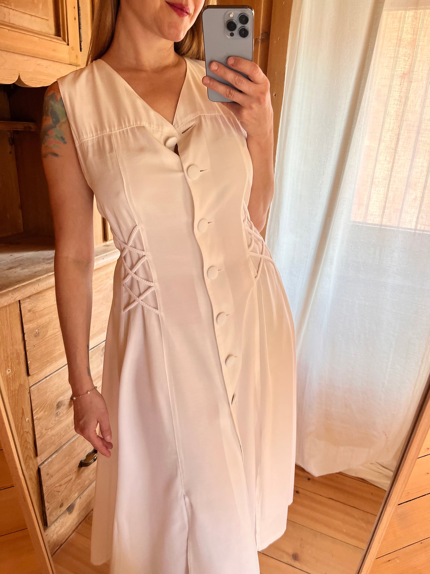 White Midi Dress