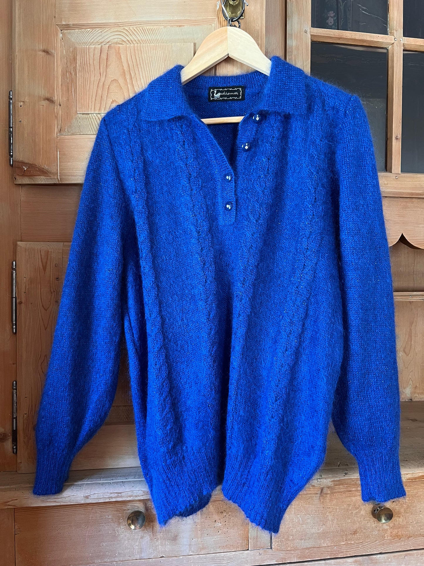 Blue Mohair Knit