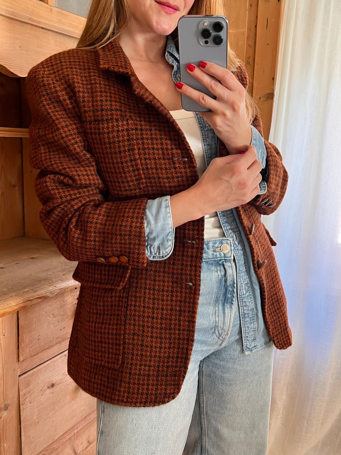 Checked Wool Blazer