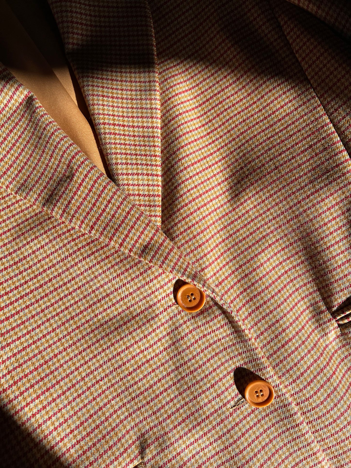 Checkered Wool Blazer