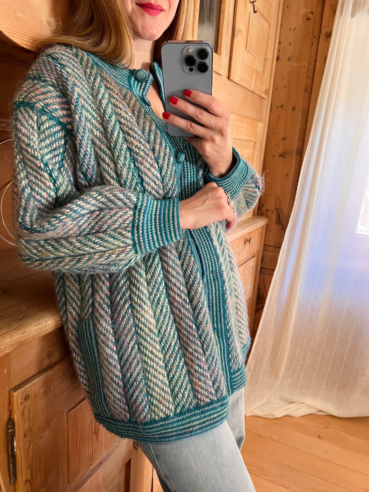 Reversible Wool Cardigan