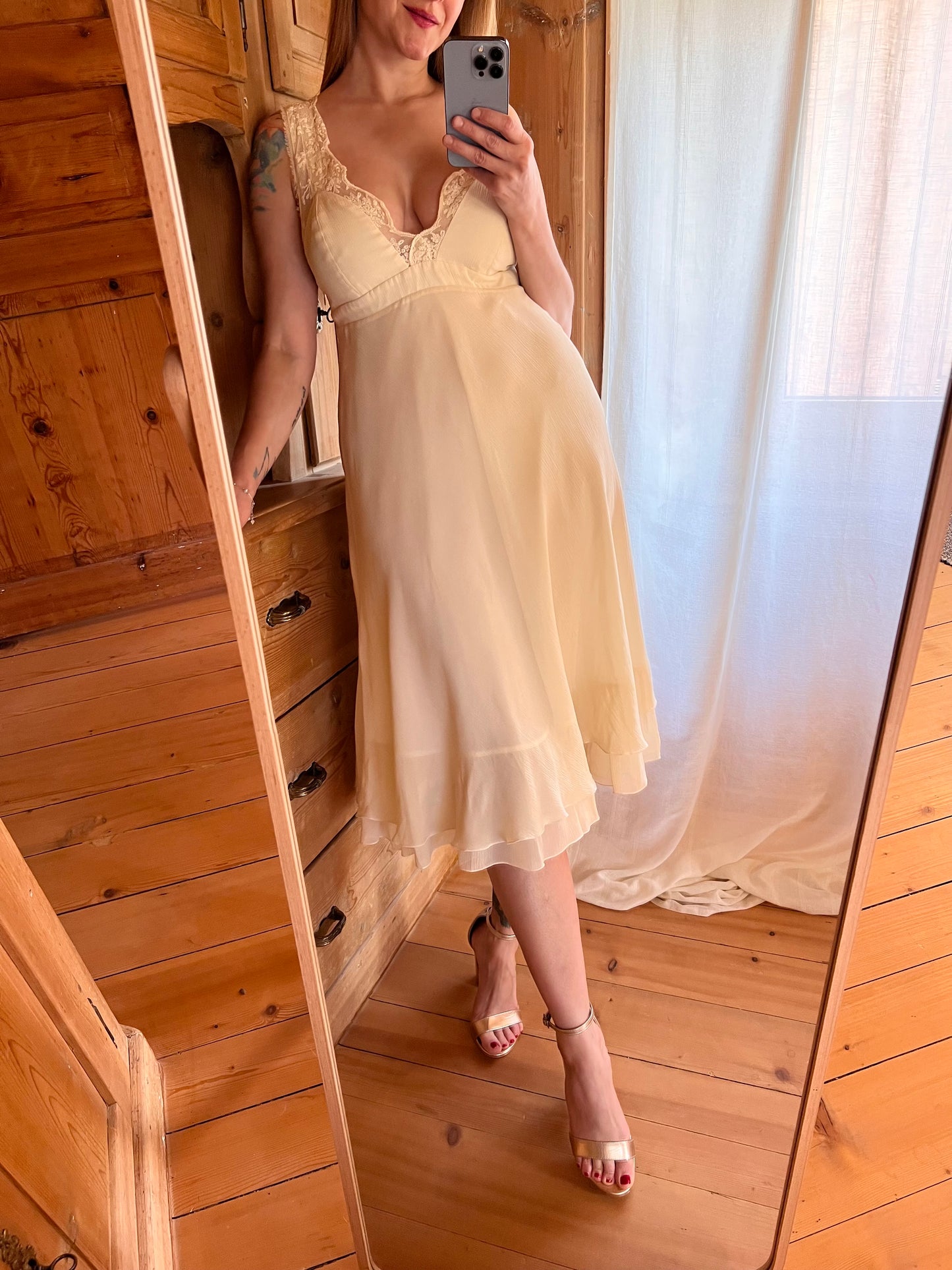 Ivory Silk Dress