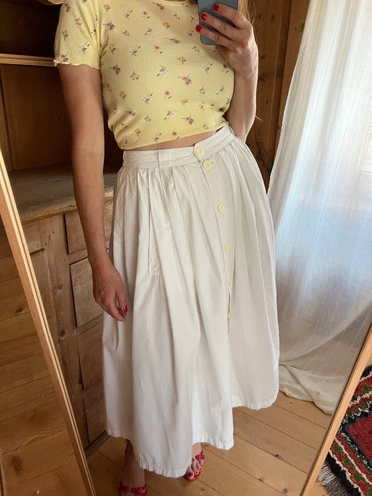 Vtg Cotton Skirt