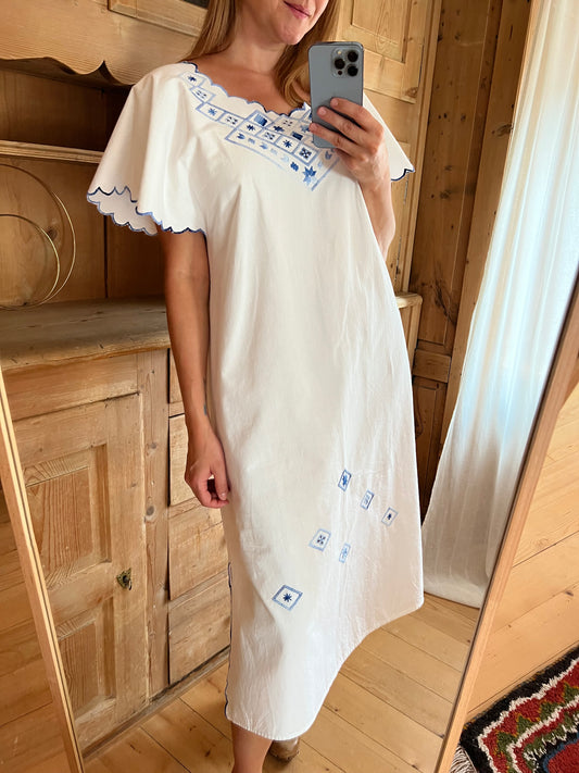 Embroidered Cotton Dress