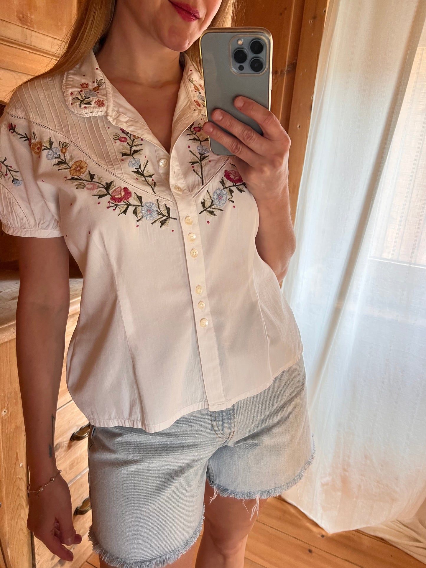 Embroidered Vintage Blouse