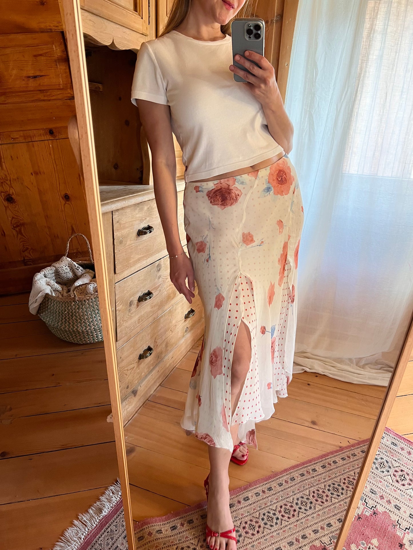 Asymmetrical Midi Skirt