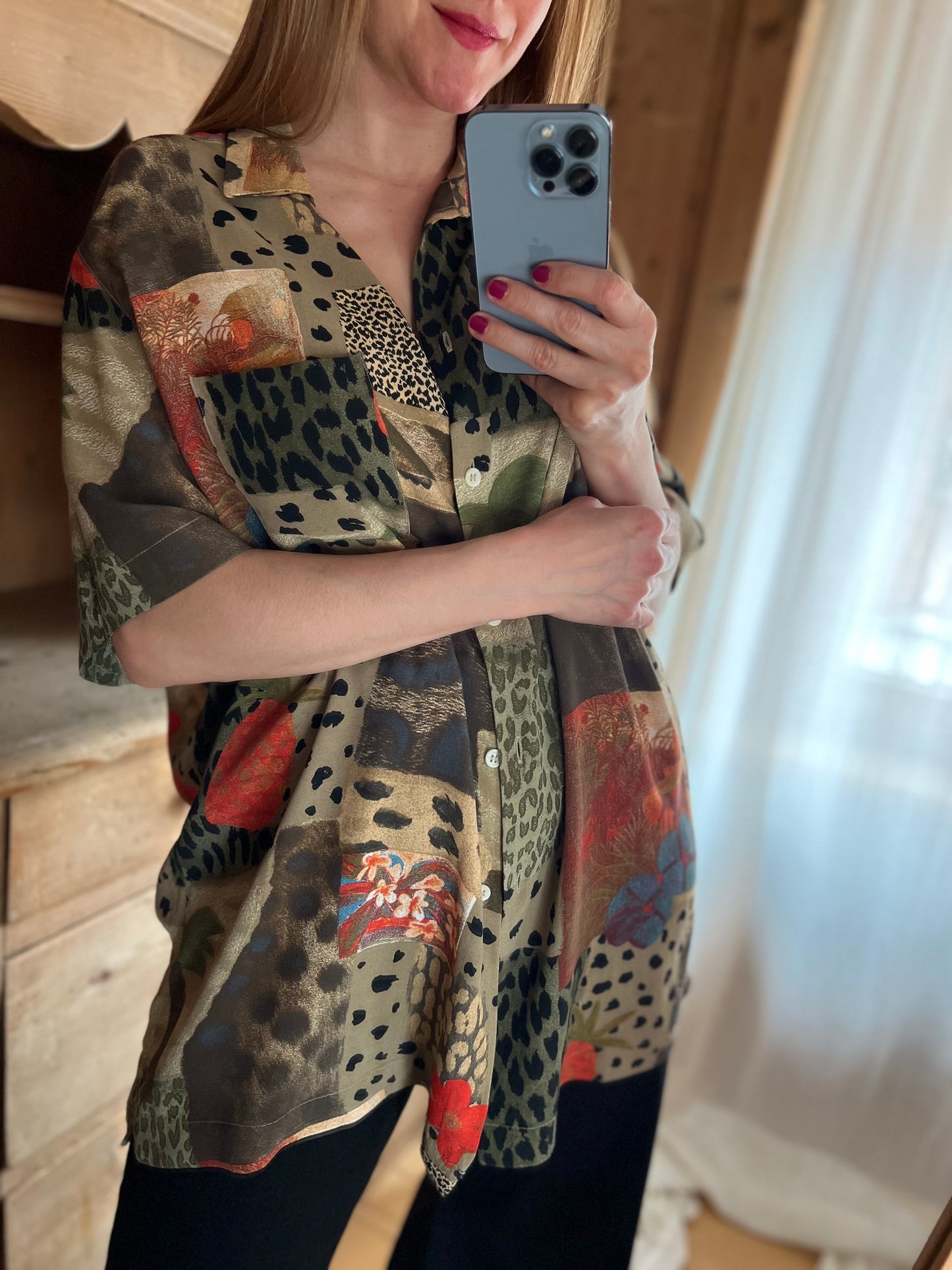 Vtg Viscose Shirt