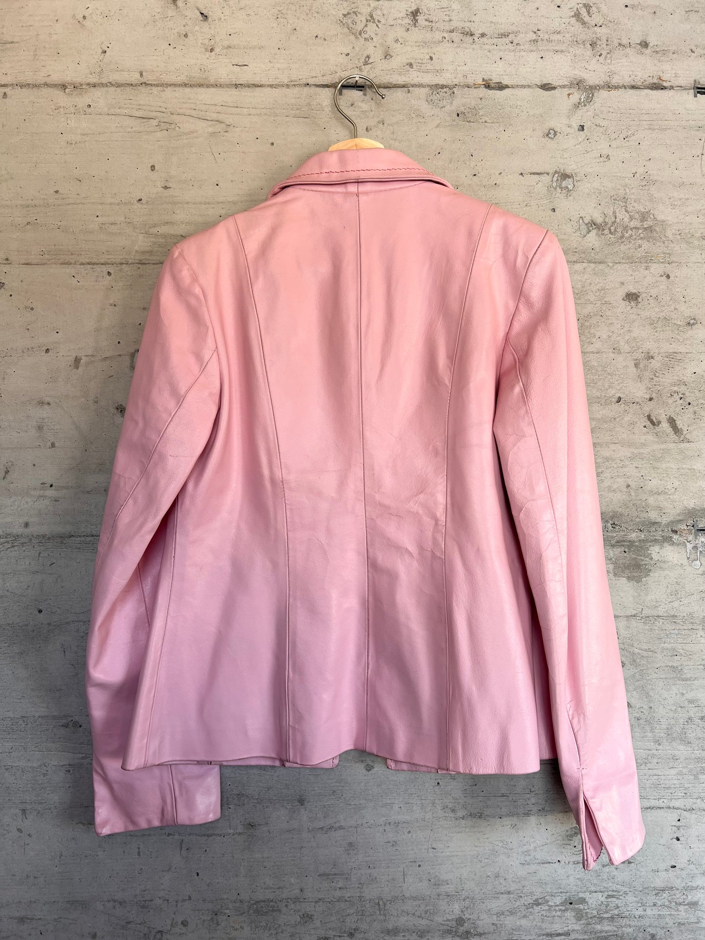 Light Pink Leather Jacket