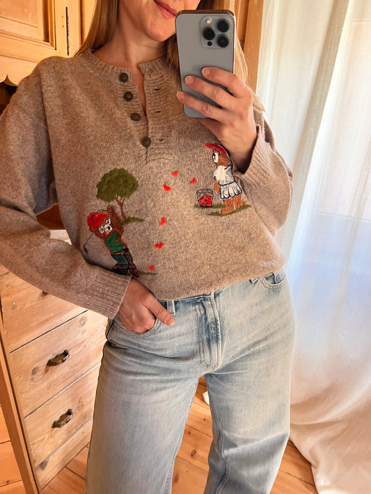 Whimsical Wool & Cashmere Jumper