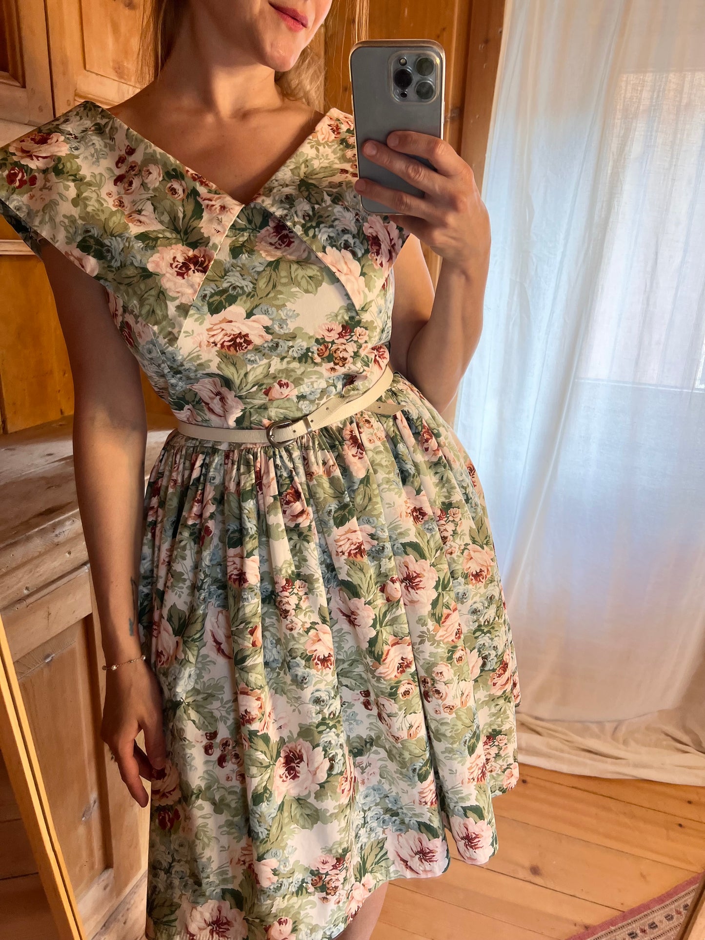 Off Shoulder Floral Dress