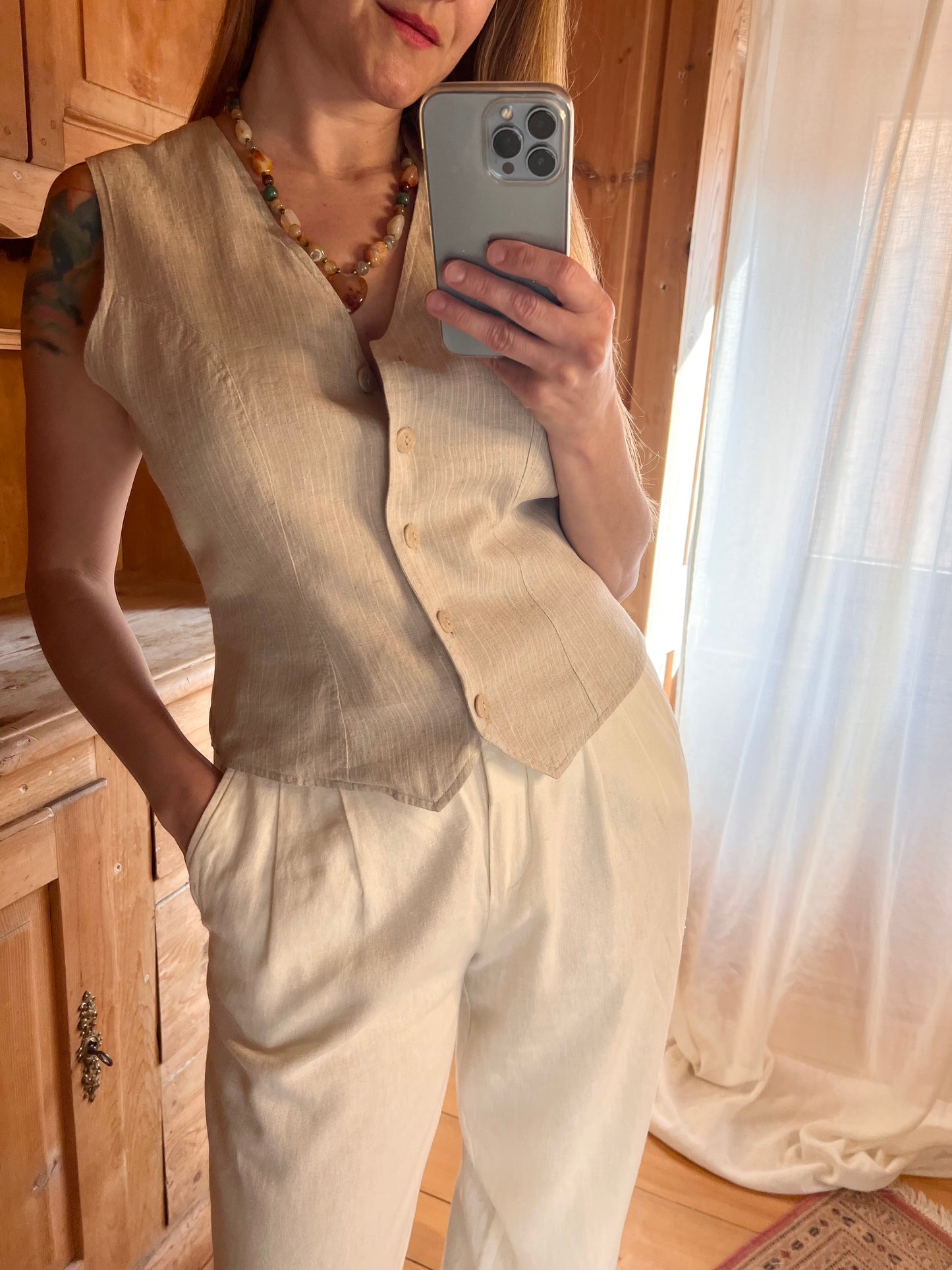 Linen Vest