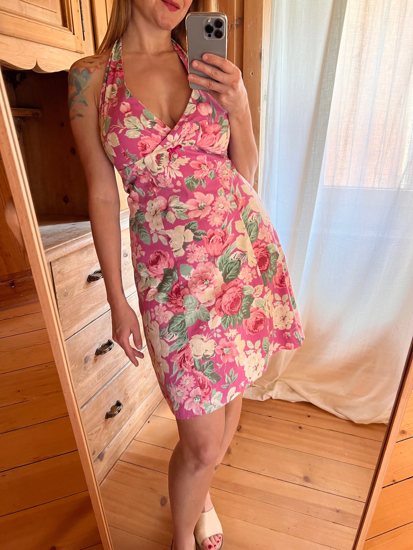 Vtg Halter Dress