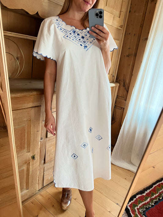 Embroidered Cotton Dress