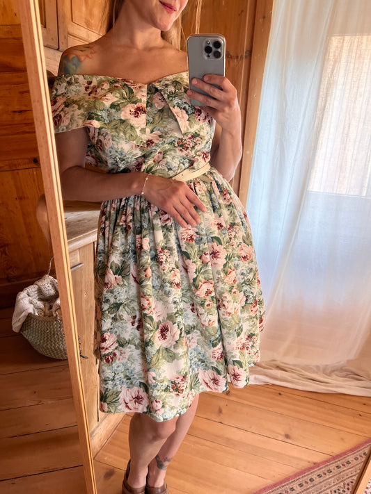 Off Shoulder Floral Dress